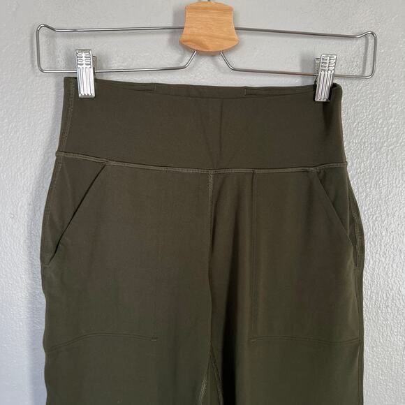 Lululemon Align Jogger Pants Dark Olive Green Women's Size 4 High Rise Pockets - Picture 4 of 11